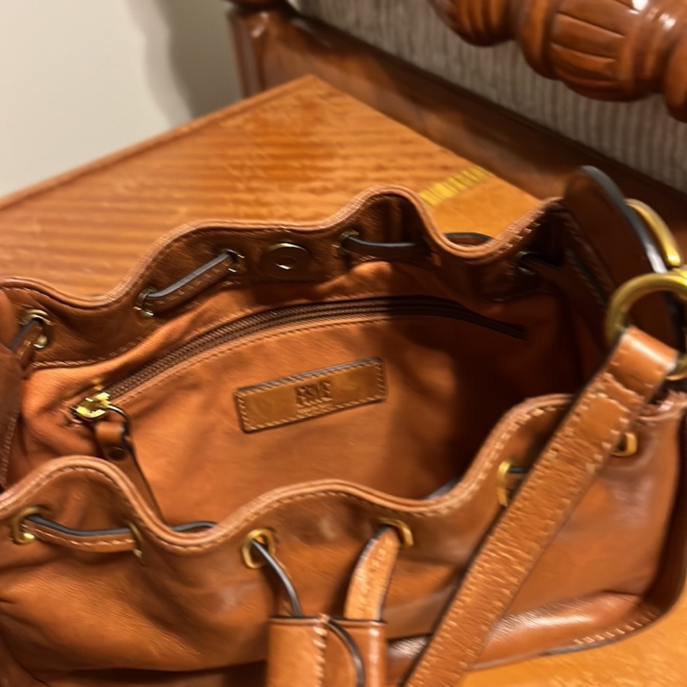 COPY - Frye leather Drawstring Bucket Crossbody Handbag - Picture 5 of 6